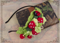 Original * Akita Flower Flower * Series Fields Garden Strawberry ~ Senteal Handhook Flower Hair Stirrup ~ Lolita accessories