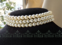 Original * Hepburn Time * Classical loilta elegant three-layer multi-layer pearl collar choker-68