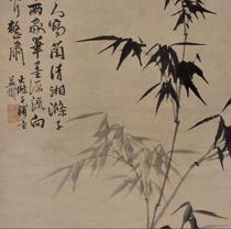 Qing Zhu Yu Shi Tao Lan Zhu Tu high-definition electronic picture decoration spray identification copy Chinese painting material