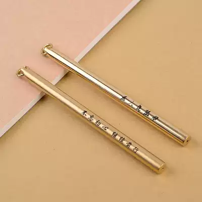 Brass Pen Pure Copper Metal Copper Pen Neutral Pen Signature Pen Portable Water Pen Handmade Customized Couple Student Gift