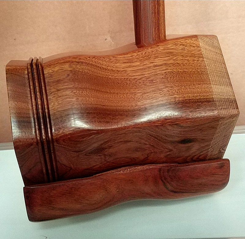 Red Noble Treasure Erhu Shelf African Red Twig Erhu Tube Unplined High Beard Pole Yue Hu Qin Pole has been polished