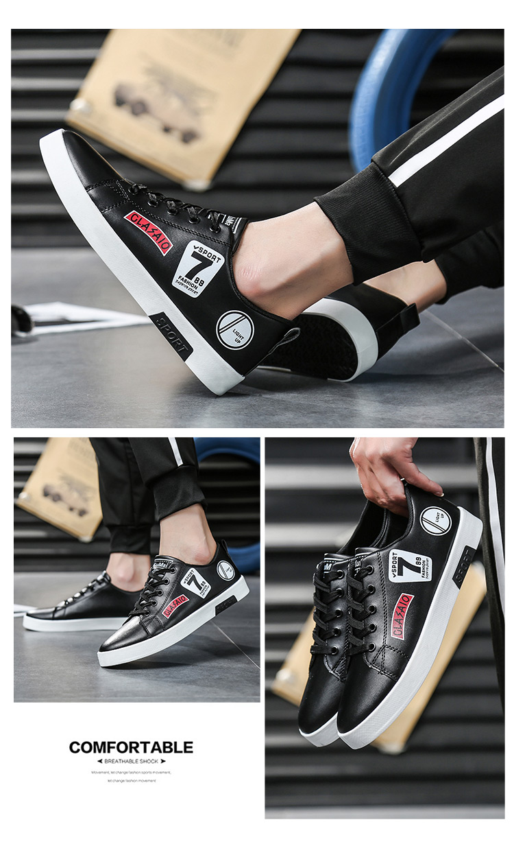 Thời trang nam khử mùi 2018 Giày sneaker Hàn Quốc công sở thấp giúp xu hướng mùa thu hoang dã mang giày chống trơn trượt mua giày thể thao