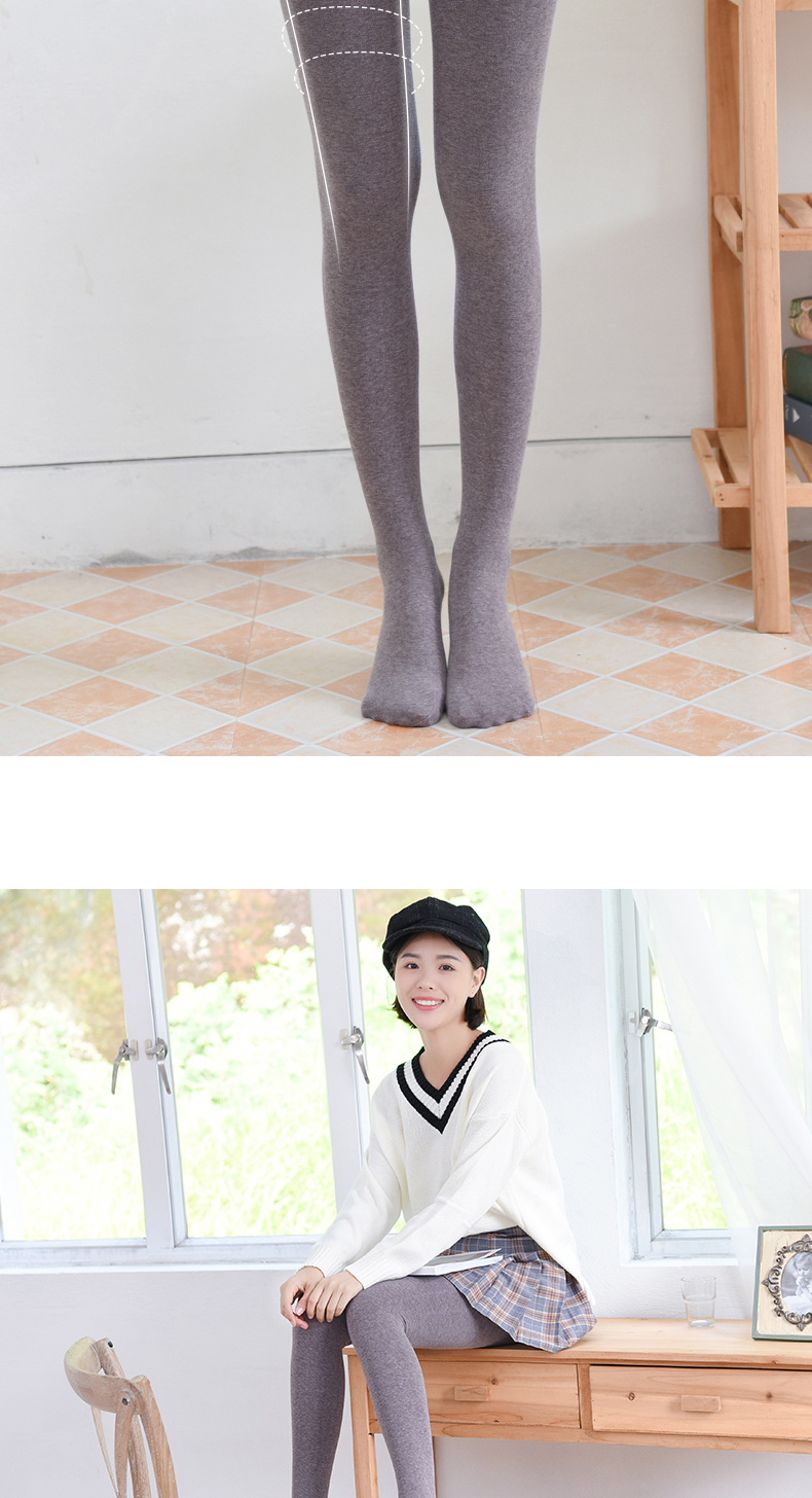 Vớ nữ mùa xuân và mùa thu dày lên quần lót cotton vàng bụng bụng bếp vớ vớ 300D vớ chân legging vớ tất nike