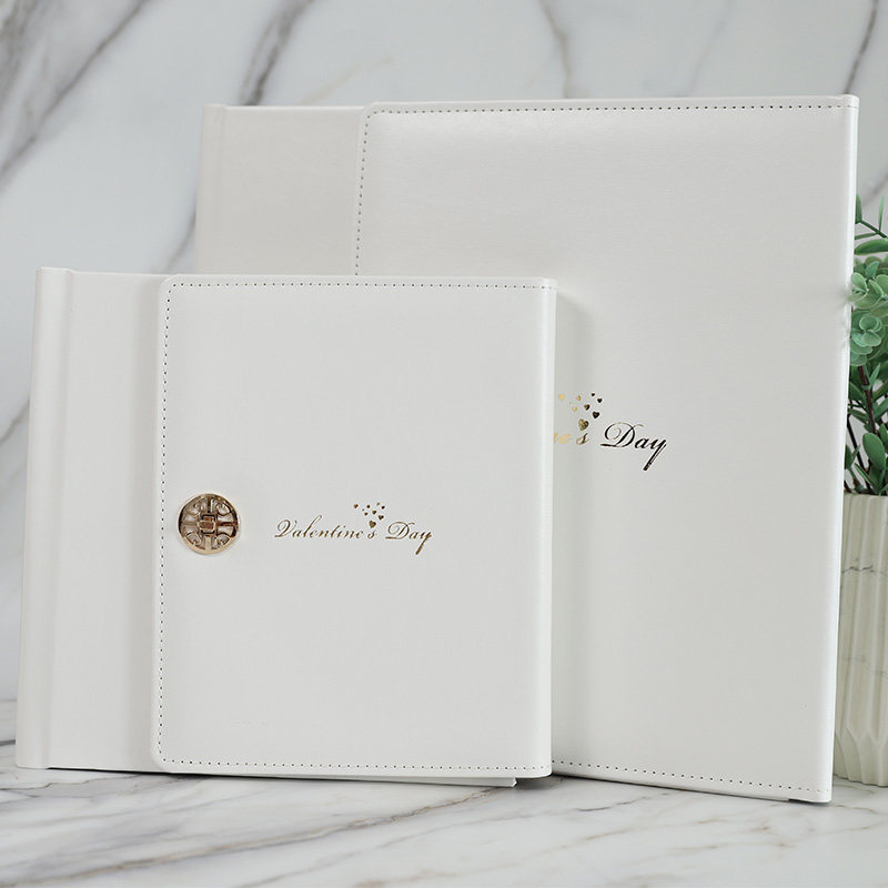 Leather photo album custom production photo book wedding photo high-end photo studio wedding photo album personal photo refinement into the album