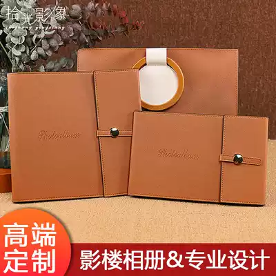 Leather album High-end wedding photography photos Custom wedding personality party photos Family portrait commemorative booklet production