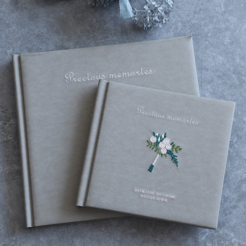 Photo studio wedding photo album customized wash made of leather high-end wedding commemorative book photo book refined into the book