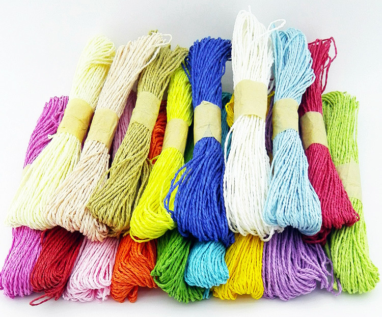 30 mét dây màu giấy trẻ em DIY thủ công sáng tạo vật liệu mẫu giáo khu vực nghệ thuật khu vực treo dây mầm non đồ chơi lắp ráp