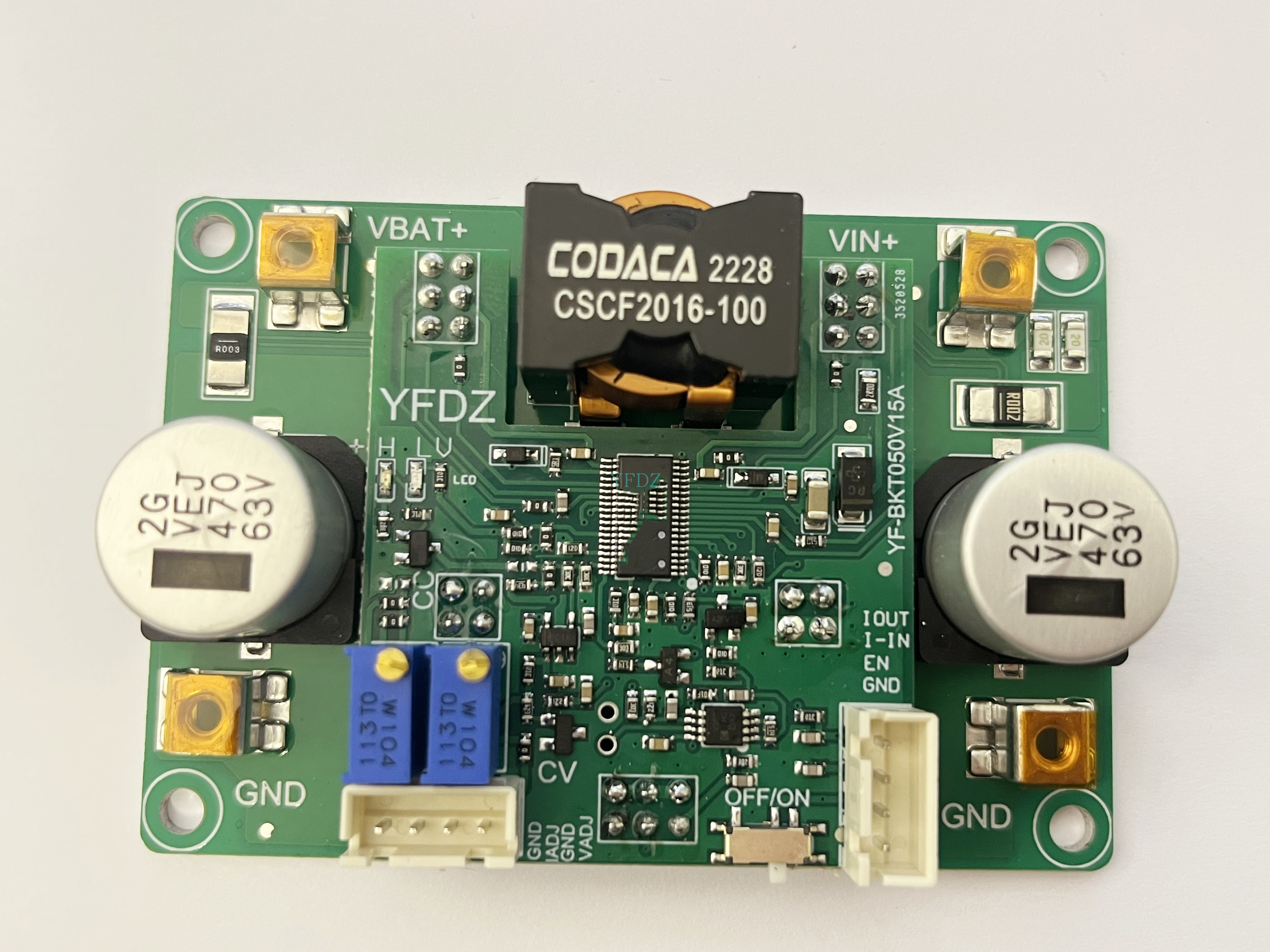 Automatic step-up and step-down module constant voltage constant current LED constant current power supply battery charging 0 5-15A 3-52V