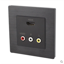 Beiqiao A8-033 HDMI 3RCA direct plug socket AV audio and video HDMI high-definition TV 3D wall plug