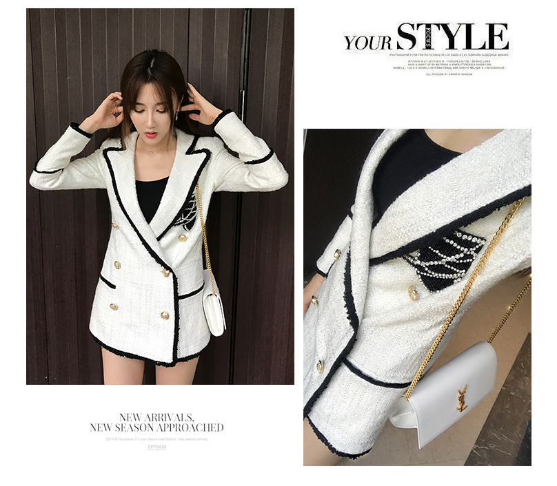 Mùa thu 2018 mới của phụ nữ phiên bản Hàn Quốc của những chiếc áo khoác lửng nữ có dây buộc đôi áo da nữ đẹp