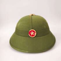 Vietnam green hat Mens hat General hat Soldier hat Casual hat Helmet sunscreen short cornice Fisherman hat