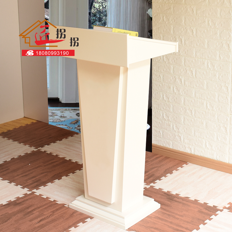 Fashion solid wood Yingbin Desk Reception Desk Department of Protocol Department Desk Guide Purchasing Desk Consultation Desk Speaking Desk Customized