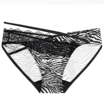 South Korea ulala autumn and winter ladies no trace breifs sexy waist lace striped underwear cotton double crotch