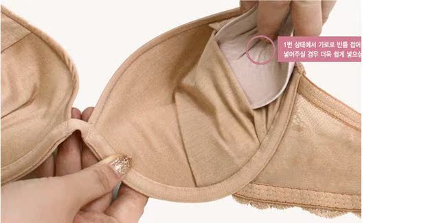 Hàn Quốc Dongdaemun tại chỗ đồ lót ngực pad pad chèn nhỏ ngực dày chống va đập miếng mút đệm áo tắm