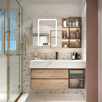 Light Extravagant Bathroom Cabinet Combo Toilet Wash Basin Toilet Wash Face Wash Wash Terrace Rock Board Integrated Basin Day Style Intelligence