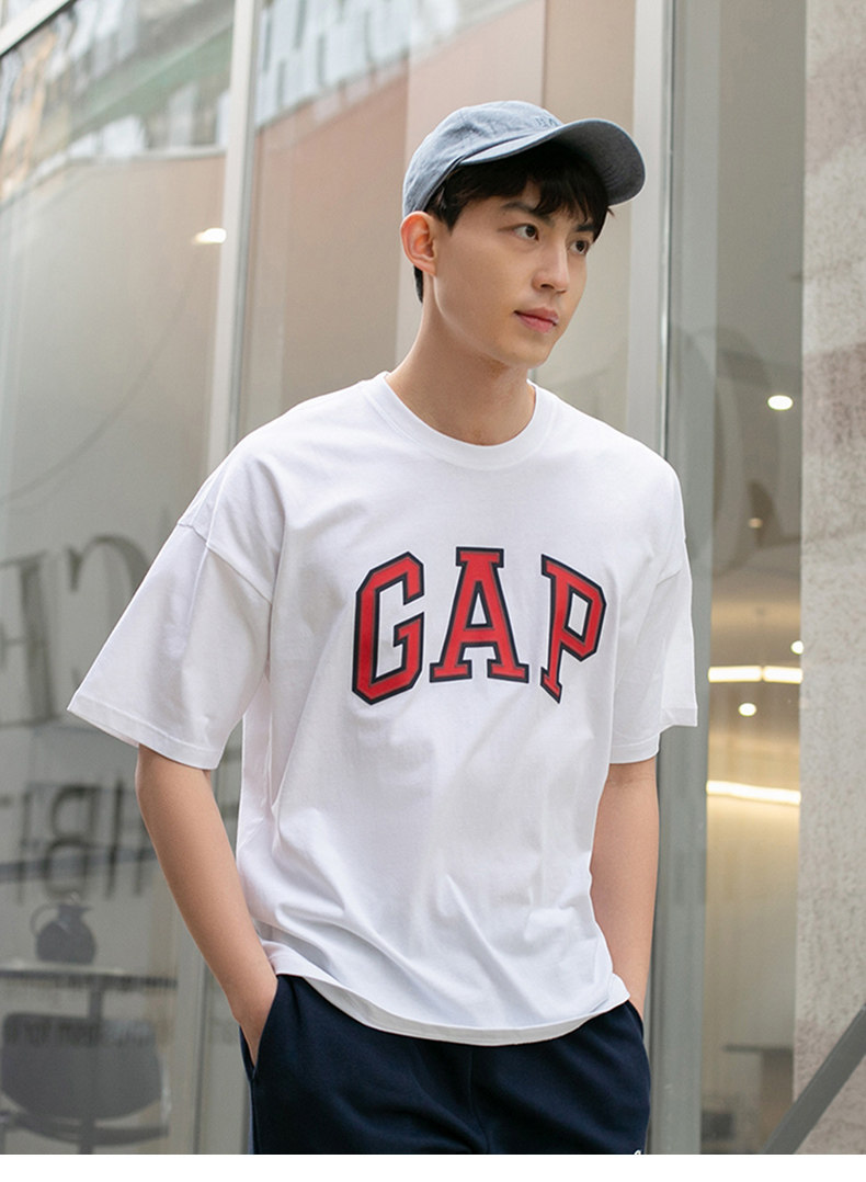 Gap 盖璞 2022夏季新款 男女同款 纯棉 经典LOGO短袖T恤 天猫优惠券折后¥109包邮(¥159-50)