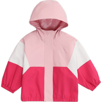 Gap Girls Toddler Spring 2024 New Contrast Color Stand Collar Hooded Jacket Childrens Wear Western Style Jacket 890215