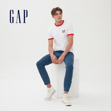 Футболка мужская gap男装%纯棉透气短袖t恤夏季579600 2020新款时尚logo休闲上衣男