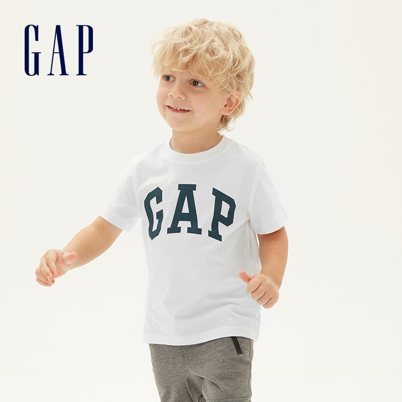 Gap boys and girls cotton short-sleeved T-shirt summer 552456 2020 new LOGO casual wear tops men