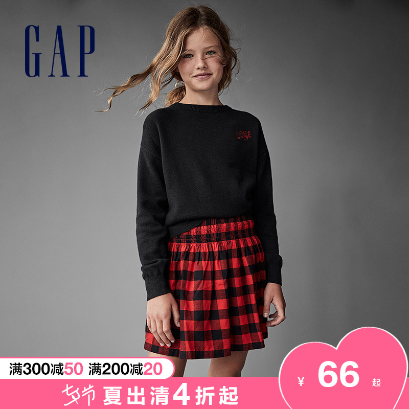 Gap Girl Cute Embroidered Long Sleeve Knitwear 730977 Fall New Couches Briefs about 100 hitchhiking blouses