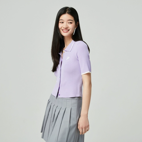 Gap Осенний трикотажный свитер для отдыха, футболка, в западном стиле, короткий рукав