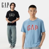 Gap Весенняя хлопковая футболка с коротким рукавом подходит для мужчин и женщин, с печатью вашего логотипа