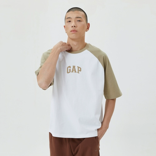 Gap, летняя футболка с коротким рукавом подходит для мужчин и женщин, ретро парная одежда для влюбленных, с печатью вашего логотипа, в американском стиле