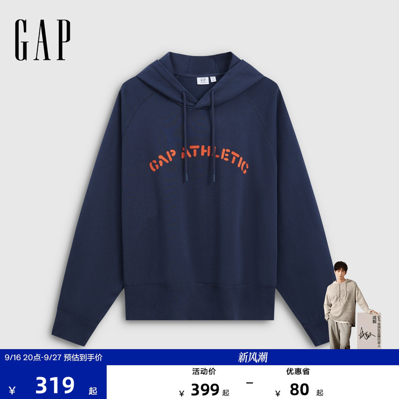Gap Men's and Women's Clothing 2026 Autumn New Pure Cotton American Preppy Style Loose Hooded Sweatshirt Top 1Ss623047 Gap Men's and Women's Clothing 2026 Autumn New Pure Cotton American Preppy Style Loose Hooded Sweatshirt Top 1Ss623047