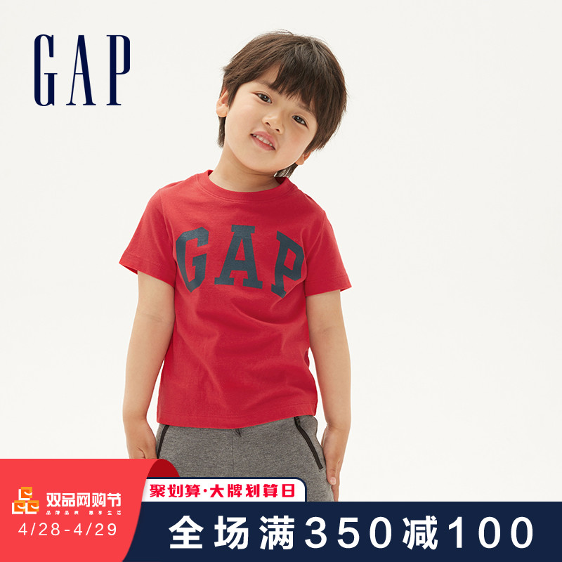 Gap boys and girls cotton short-sleeved T-shirt summer 552456 2020 new LOGO casual wear tops men