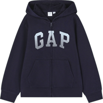 Gap Boys 2024 Spring New Logo Embroidered Loose Hooded Sweatshirt Childrens Sports Jacket 429331