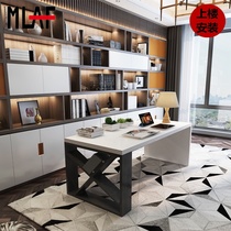 Nordic solid wood desk Modern simple home desk Industrial style Boss desk Manager desk Desktop computer desk