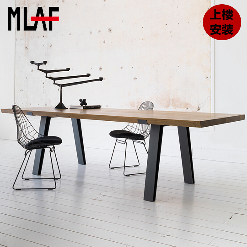 Nordic Solid Wood Table Modern Simple Long Table Worktable to negotiate Loft Desk Creative Solid Wood Table