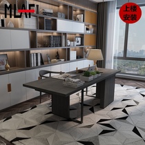 Modern simple solid wood desk drawer combination office furniture boss desk laptop desk writing table