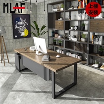 American office solid wood boss table president desk simple large class desk computer desk modern high-end atmospheric Workbench