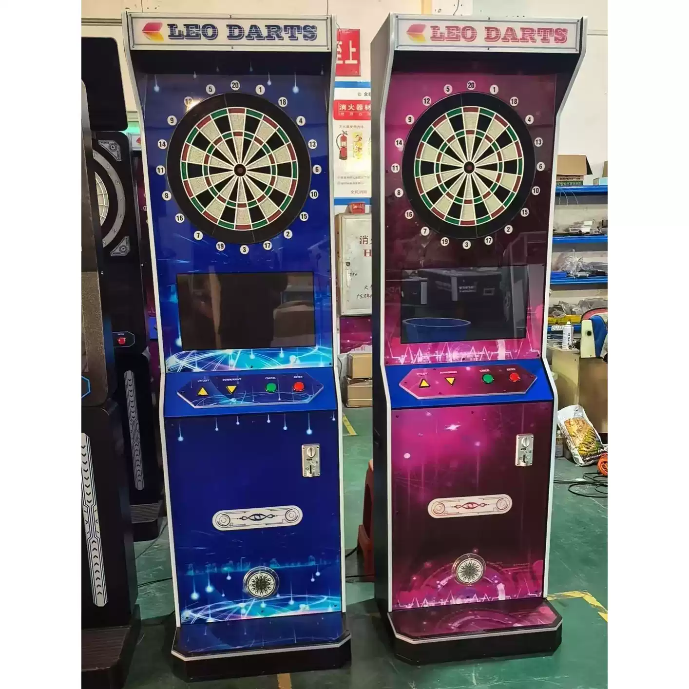 立式電子飛鏢機豪華型電子飛鏢機器投幣式瑤昆牌