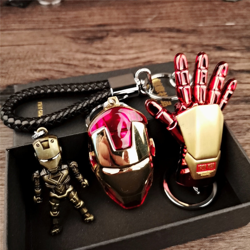 Comeback Personality Creative Key Clasp Gift Box Set Men Metal Thunder God's Hammer Keychain Car Pendant Tide