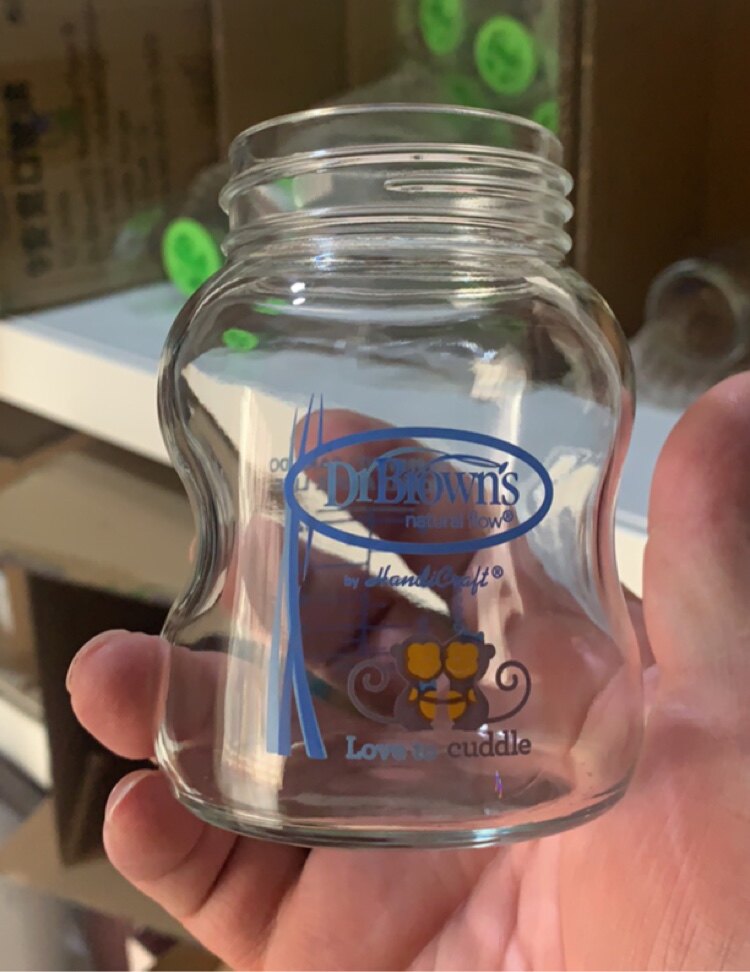 Glass Body 120ml Glass Baby Bottle Dr. Brown Baby Bottle Accessories PPSU Refill Bottle