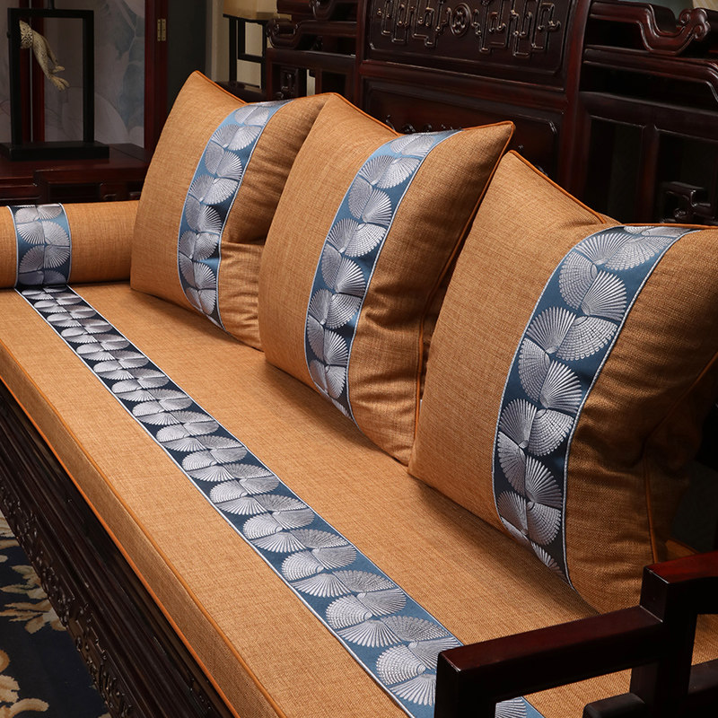 New Chinese sofa cushions sponge cushion Custom Living Room Red Wood Furniture Cushion with Cot Cushion Coconut Palm Cushion Anti Slip