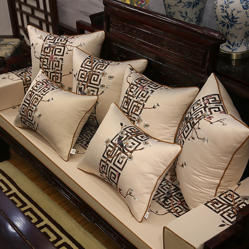 Chinese mahogany sofa cushion customized solid wood furniture sofa cushion Luohan bed gasket chair cushion customized thickened non-slip