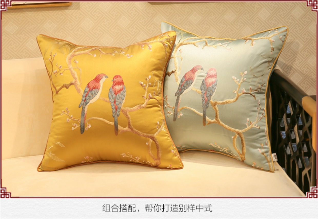 Nguyên Đán gỗ gụ cổ điển sofa gối thêu hoa và đệm bao bọc giường trở lại với lõi back office - Trở lại đệm / Bolsters gối lót lưng ghế văn phòng