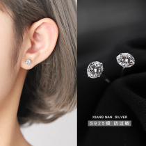 (Lane South) 925 sterling silver zircon stud earrings womens 2021 new fashion exquisite niche earrings wild earrings summer