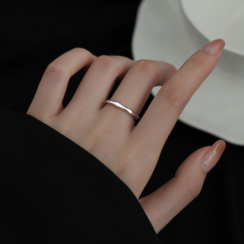 Alley south sterling silver geometric ring niche index finger ring