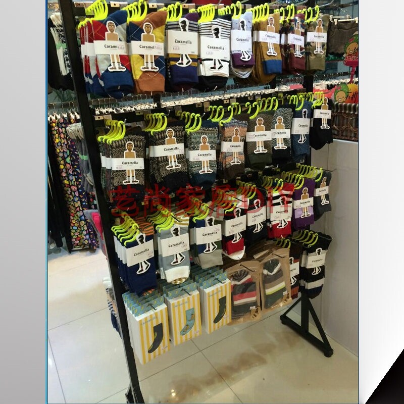 Sock rack display rack Store floor underwear display rack Underwear island hanging slippers multi-function hook