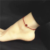 Агатовый красный браслет на ногу, 8mm