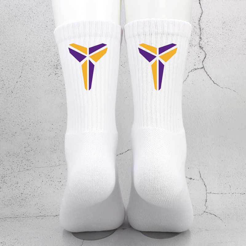 Star Logo Basketball Elite Long Tube Men's High-Top Socks Shock-Absorbing Comfortable Towel Bottom Sweat-Absorbent Breathable