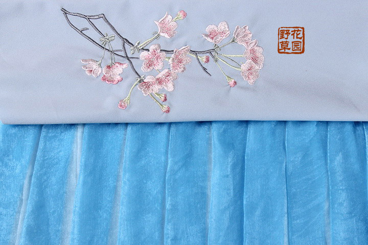 Peach bạc quần áo Trung Quốc thêu thêu ngực đầu váy quấn ngực Bra myrobalan yếm vải đính cổ - Vải vải tự làm vải dạ len