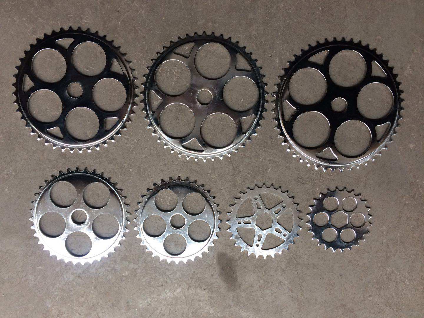 Bicycle round hole 36 teeth 48 tooth disc 24 chain strip 44 monolithic 32 without cranking 28 car large chain wheel