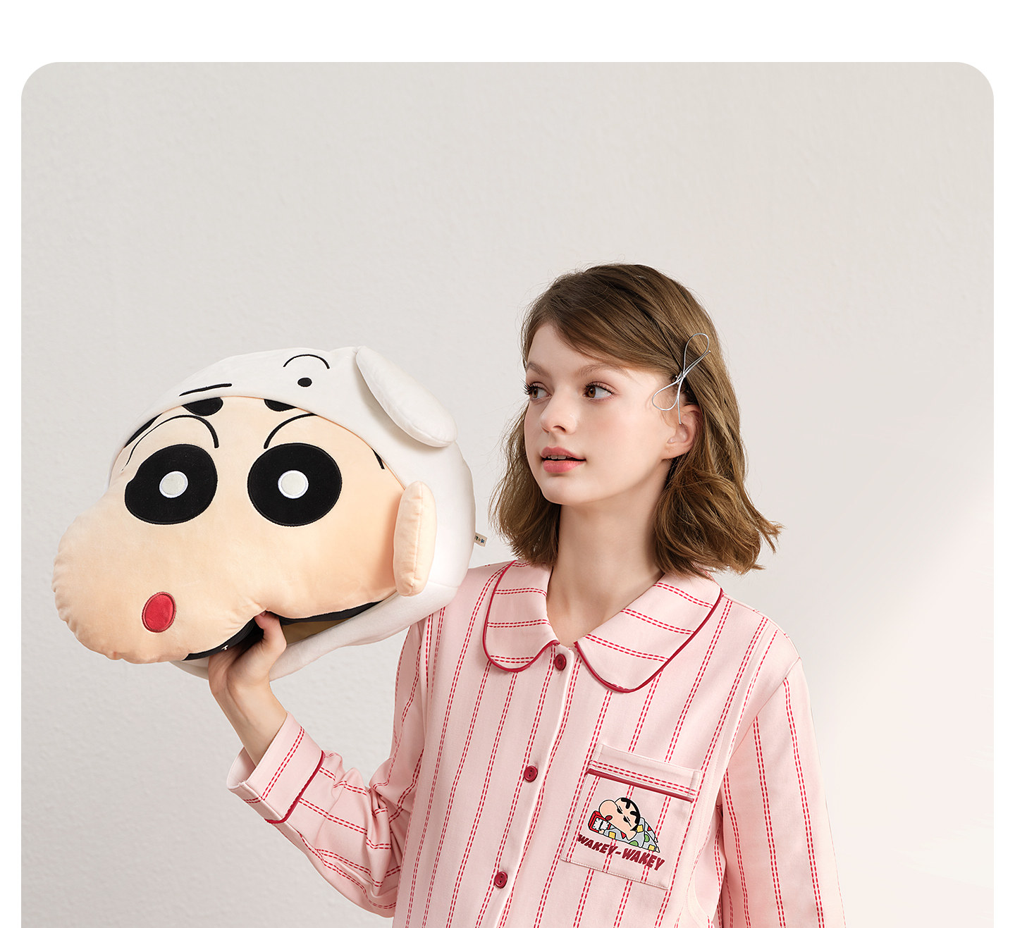 Yatemo & Crayon Shin-Chan Collaboration Cardigan Maternity Wear Autumn/Winter Nursing Pajamas for Pregnant and Postpartum Women Homewear — 25