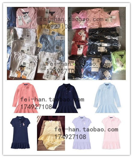 Lauren Girls' Polo Dress Short Sleeve Shirt Dress Long Sleeve Baby Girl Dress in Stock from the Official Website of the Usa Lauren Girls' Polo Dress Short Sleeve Shirt Dress Long Sleeve Baby Girl Dress in Stock from the Official Website of the Usa