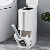 Toilet trash can household with lid light luxury ins Wind large capacity creative slit toilet paper basket